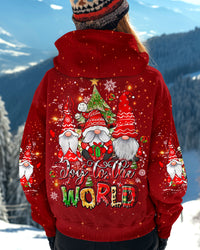 JOY TO THE WORLD CHRISTMAS GNOMES ALL OVER PRINT - YHLT1110243
