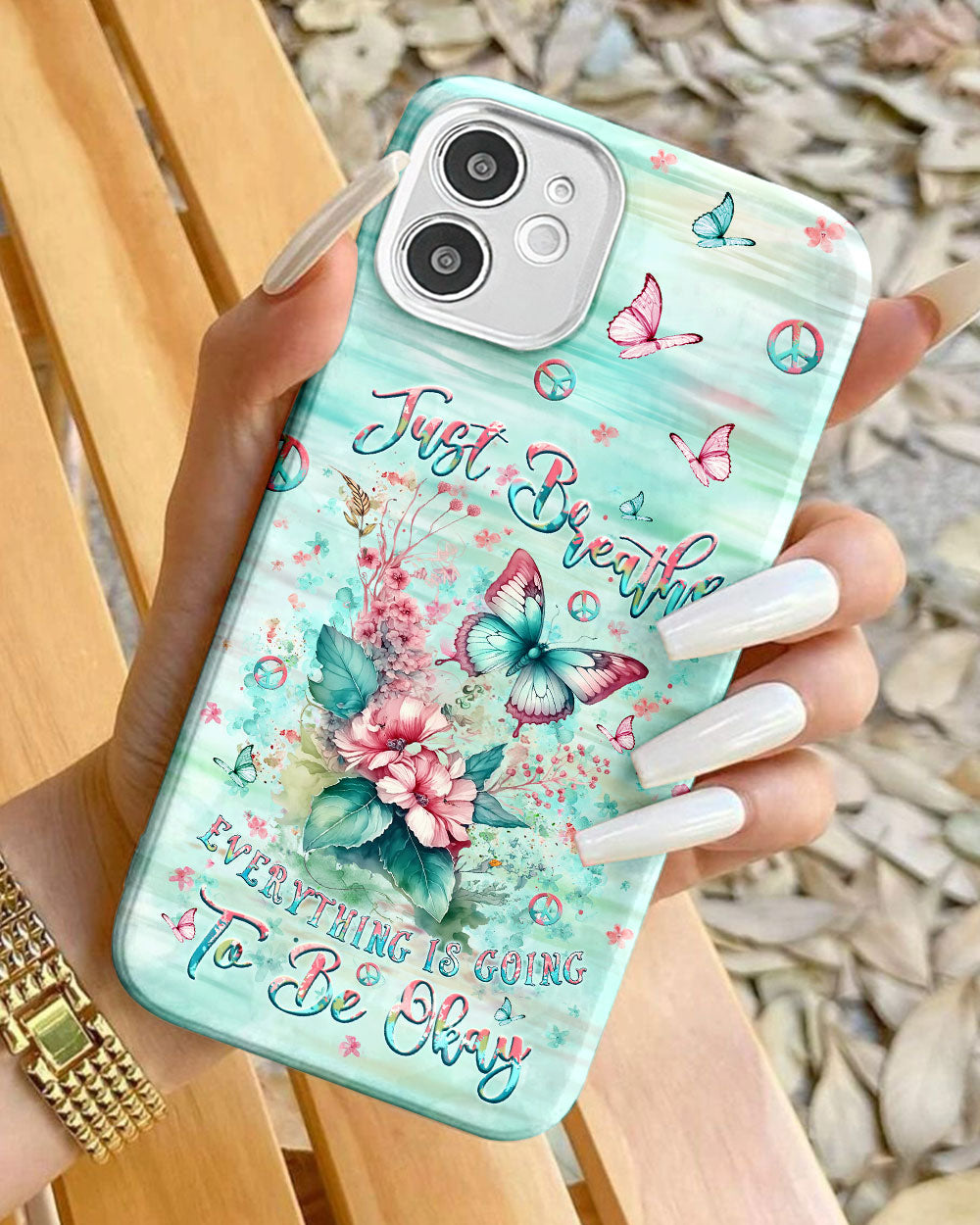 JUST BREATHE BUTTERFLY PHONE CASE - YHLT0907242