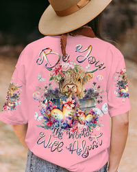 BE YOU THE WORLD WILL ADJUST COW ALL OVER PRINT - TLTW0210232