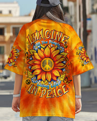 IMAGINE ALL THE PEOPLE LIVING LIFE IN PEACE SUNFLOWER ALL OVER PRINT   - TLTR1504254