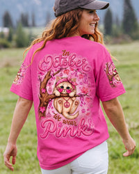 IN OCTOBER WE WEAR PINK CAT BREAST CANCER AWARENESS ALL OVER PRINT  - TLTW2107262