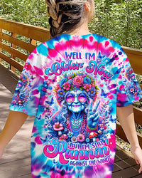 RUNNING AGAINST THE WIND OLD LADY TIE DYE ALL OVER PRINT - TLTW0102243