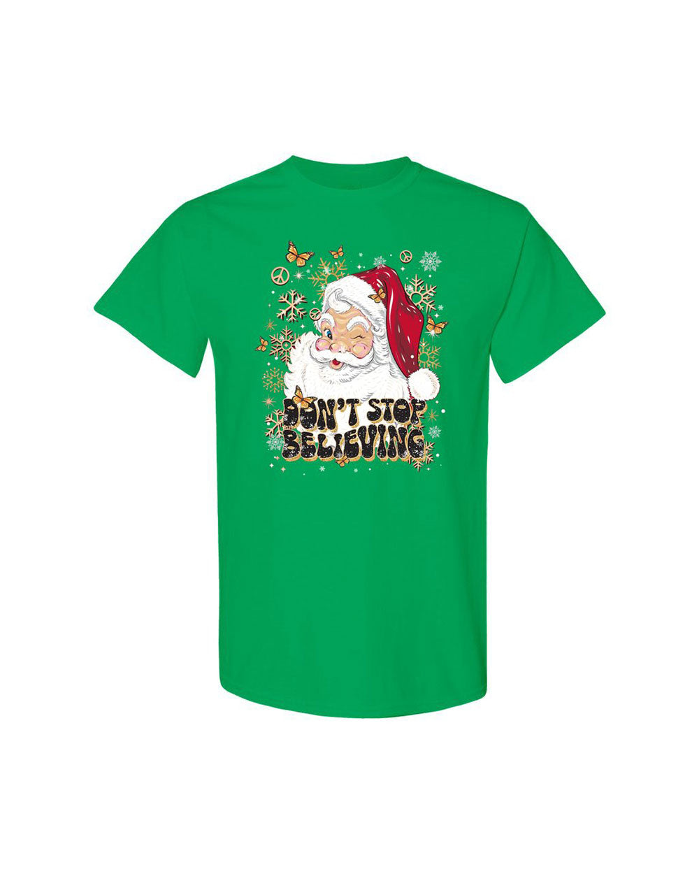 DON'T STOP BELIEVING CHRISTMAS COTTON SHIRT - TLTR08112411