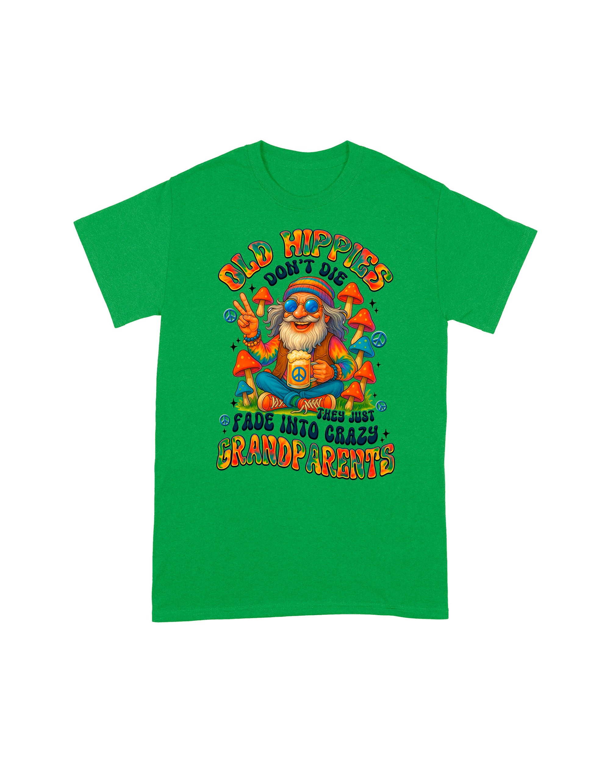 OLD HIPPIES TIE DYE COTTON SHIRT - TYTM1507251