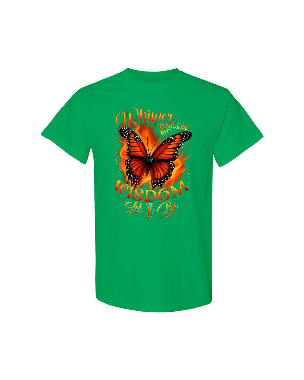 WHISPER WORDS OF WISDOM LET IT BE BUTTERFLY COTTON SHIRT - TYTD1510244