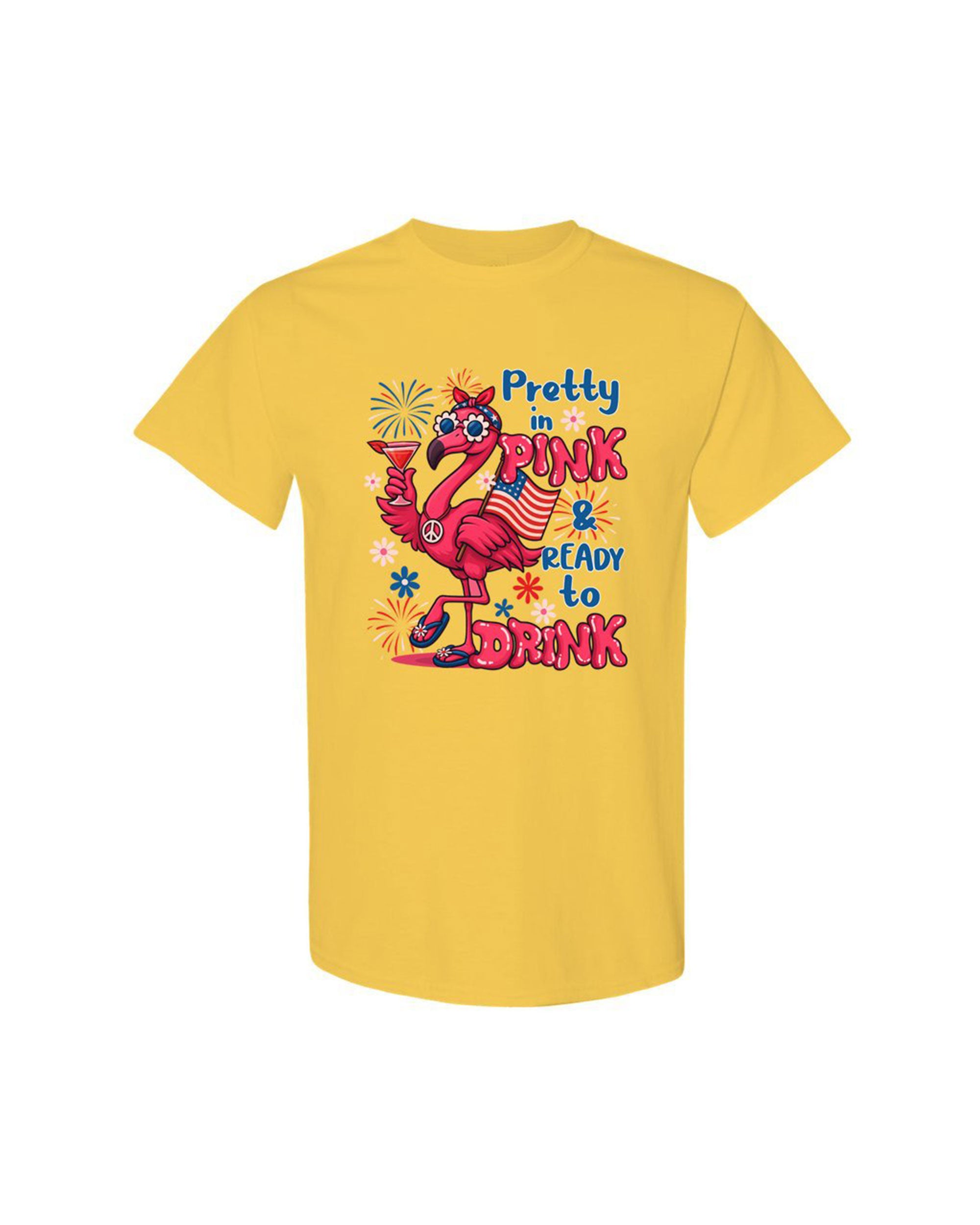 PRETTY IN PINK FLAMINGO COTTON SHIRT - TYQY1305258