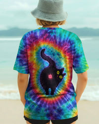 CAT COLORFUL SWIRL PATTERN ALL OVER PRINT - TLTW2412252