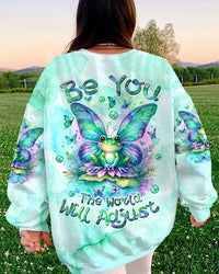 BE YOU THE WORLD WILL ADJUST FROG WINGS ALL OVER PRINT - TLTW2712233