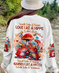 WALK LIKE A QUEEN FROG ALL OVER PRINT - TLTW0510233