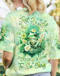 JUST BREATHE FROG ALL OVER PRINT - YHLT2507241
