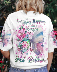 JUST BELIEVE BUTTERFLY ALL OVER PRINT - YHHG2306231