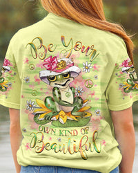 BE YOUR OWN KIND OF BEAUTIFUL FROG ALL OVER PRINT - YHHG1110233