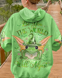 BE YOU THE WORLD WILL ADJUST HALLOWEEN ALL OVER PRINT - YHHG2908231
