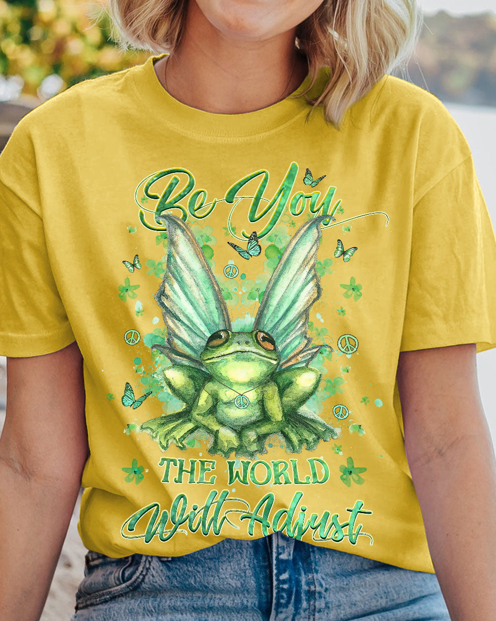 BE YOU THE WORLD WILL ADJUST COTTON SHIRT - YHHG2208233
