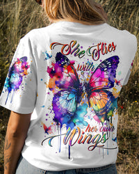 SHE FLIES WITH HER WINGS ALL OVER PRINT - YHHG0906232