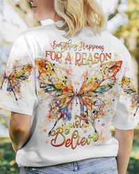JUST BELIEVE BUTTERFLY ALL OVER PRINT - YHHG1907231