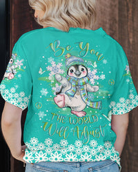 BE YOU THE WORLD WILL ADJUST CHRISTMAS ALL OVER PRINT - YHLN1910231