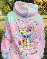 BE YOU THE WORLD WILL ADJUST DRAGONFLY ALL OVER PRINT - YHLN1411233