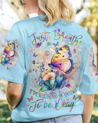JUST BREATHE BUTTERFLY ALL OVER PRINT - YHHG0904244
