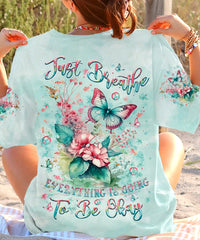 JUST BREATHE BUTTERFLY ALL OVER PRINT - YHLT0905243