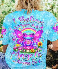 I BELIEVE THERE ARE ANGELS AMONG US FROGS ALL OVER PRINT - YHLT1605242