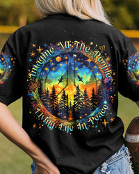 IMAGINE ALL THE PEOPLE LIVING LIFE IN PEACE FOREST COLORFUL ALL OVER PRINT - TLNT1205231