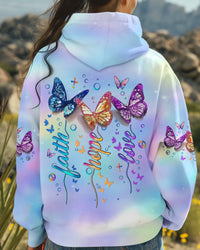 FAITH HOPE LOVE BUTTERFLY ALL OVER PRINT - YHLT1202253