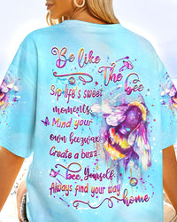 BE LIKE THE BEE ALL OVER PRINT - YHLT1807242
