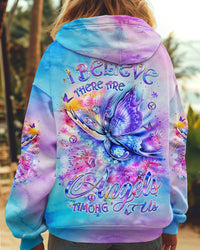 I BELIEVE THERE ARE ANGELS AMONG US BUTTERFLY ALL OVER PRINT - YHLT1709242