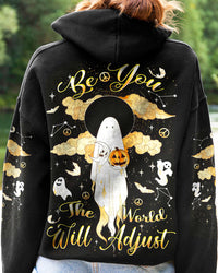 BE YOU THE WORLD WILL ADJUST BOO HALLOWEEN ALL OVER PRINT - YHDU1408233