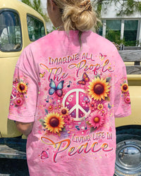 IMAGINE ALL THE PEOPLE LIVING LIFE IN PEACE ALL OVER PRINT - YHLN1504241