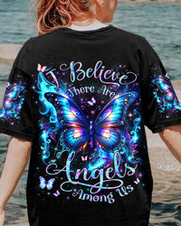 I BELIEVE THERE ARE ANGELS AMONG US BUTTERFLY ALL OVER PRINT - YHLN1604242
