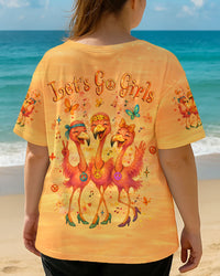 LET'S GO GIRLS FLAMINGO ALL OVER PRINT - YHLT2504252