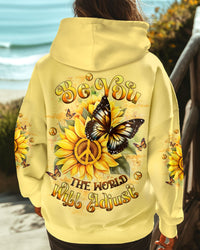 BE YOU THE WORLD WILL ADJUST BUTTERFLY ALL OVER PRINT - YHLT2101254