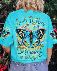 JUST A GIRL GROWING WINGS ALL OVER PRINT - YHDU2208233