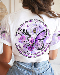 SHE DANCES TO THE SONGS IN HER HEAD ALL OVER PRINT - YHHG1005233