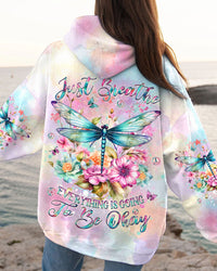 JUST BREATHE DRAGONFLY ALL OVER PRINT - YHDU1711233