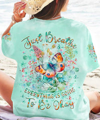 JUST BREATHE BUTTERFLY ALL OVER PRINT - YHLT0504241
