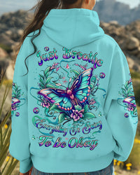 JUST BREATHE BUTTERFLY ALL OVER PRINT - YHLT0303252