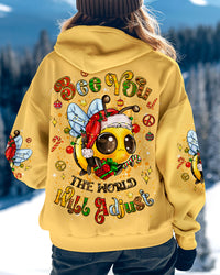 BEE YOU THE WORLD WILL ADJUST CHRISTMAS ALL OVER PRINT - TYLT1311245