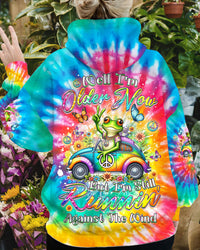 RUNNING AGAINST THE WIND FROG TIE DYE ALL OVER PRINT - YHDU1701243