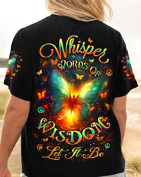 WHISPER WORDS OF WISDOM LET IT BE BUTTERFLY ALL OVER PRINT - YHLT0304252