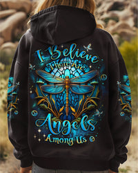 I BELIEVE THERE ARE ANGELS AMONG US DRAGONFLY ALL OVER PRINT - YHLT0312243