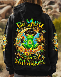 BE YOU THE WORLD WILL ADJUST FROG ALL OVER PRINT - YHLT1601253