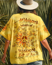 WHISPER WORDS OF WISDOM SUNFLOWER BUTTERFLY ALL OVER PRINT - YHLT0908243