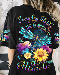 EVERYDAY HOLDS THE POSSIBILITY OF A MIRACLE DRAGONFLY ALL OVER PRINT - YHDU2809231