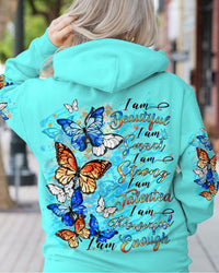 I AM ENOUGH BUTTERFLY ALL OVER PRINT - YHDU1011233