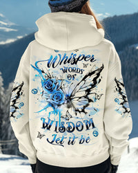 WHISPER WORDS OF WISDOM LET IT BE BUTTERFLY ALL OVER PRINT - YHLT3110241