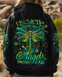 (HOT DEAL) I BELIEVE THERE ARE ANGELS AMONG US DRAGONFLY ALL OVER PRINT - YHLT0912243