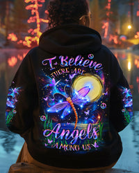 (HOT DEAL) I BELIEVE THERE ARE ANGELS AMONG US DRAGONFLY ALL OVER PRINT - YHLT0612242